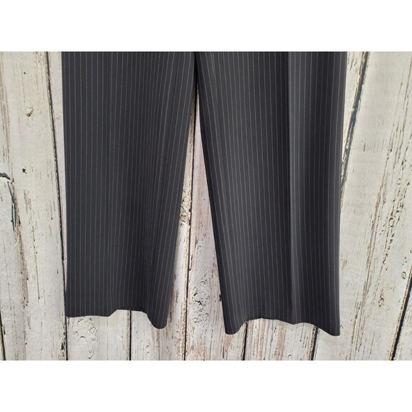 Armani Collezioni Black Wide Leg Dress Pants Slacks Trousers Women's Size 10 EUC - Picture 2 of 6